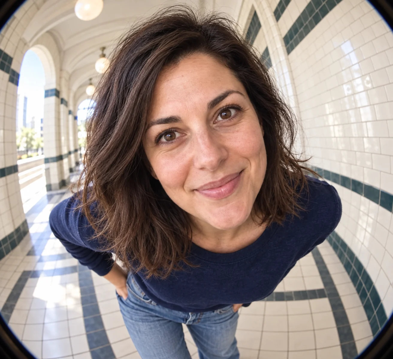Fisheye portrait