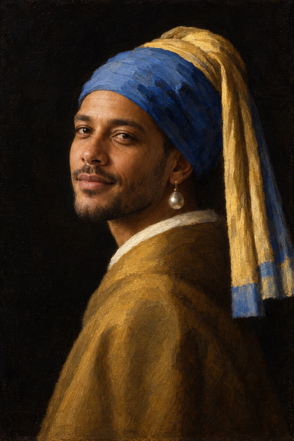 Pearl earring portrait